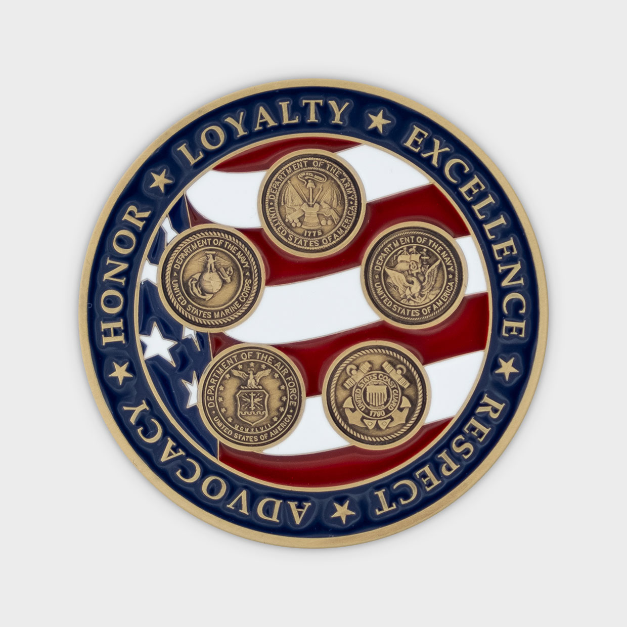 Thank You God Bless Our Troops Coin