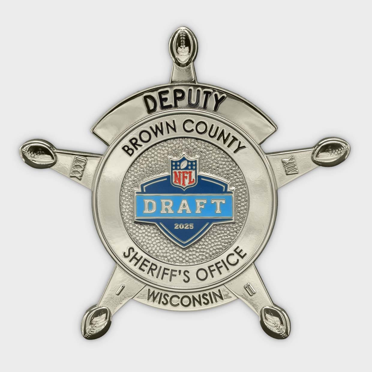 Brown County Sheriff's Office 2025 NFL Draft Badge