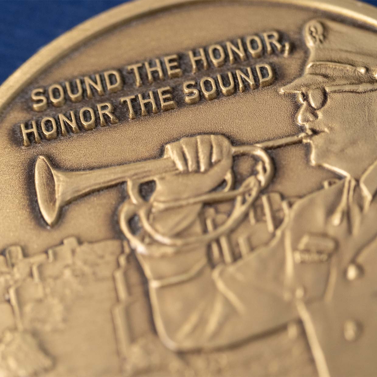 Bugles Across American Coin Obverse Detail