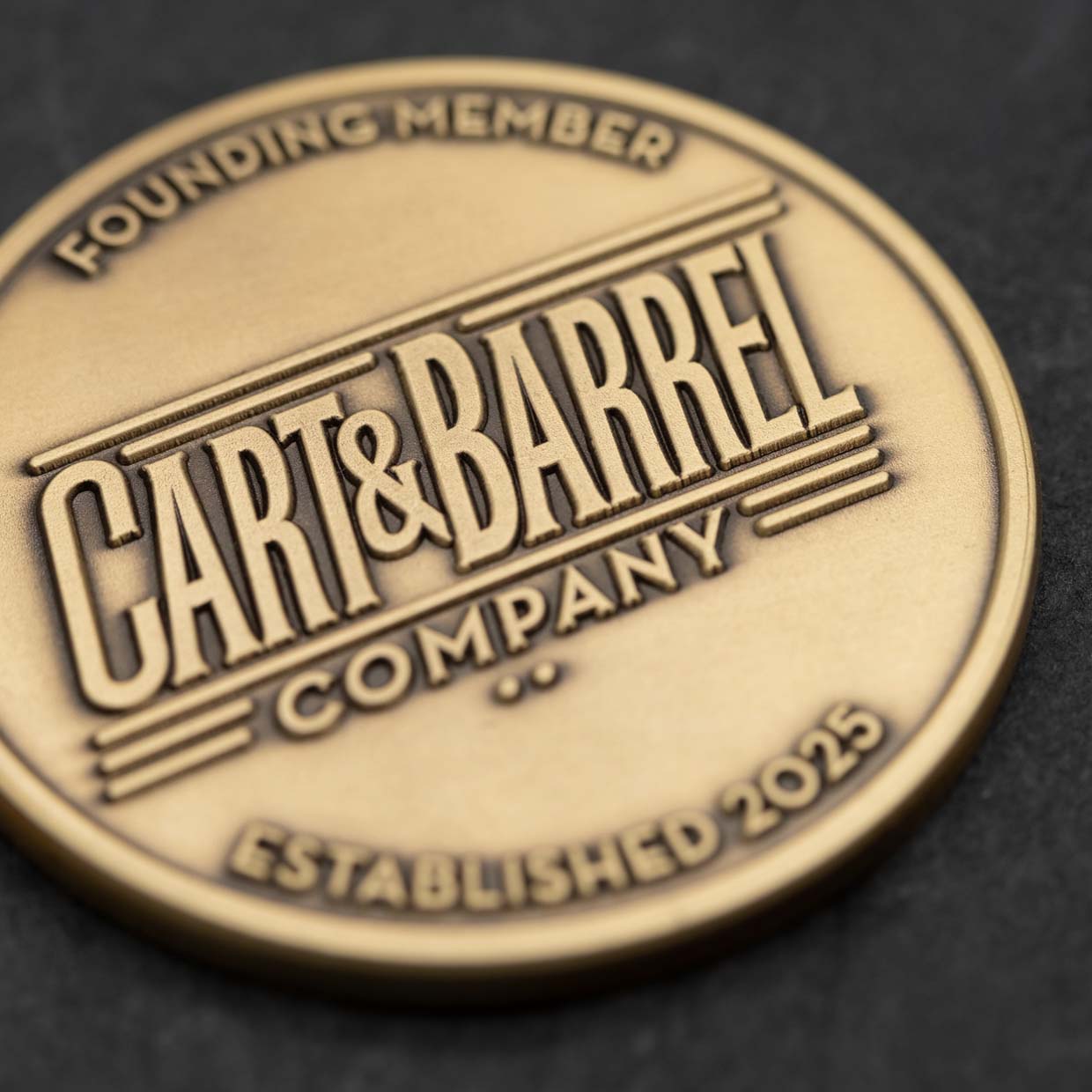 Cart & Barrel Coin Obverse Detail